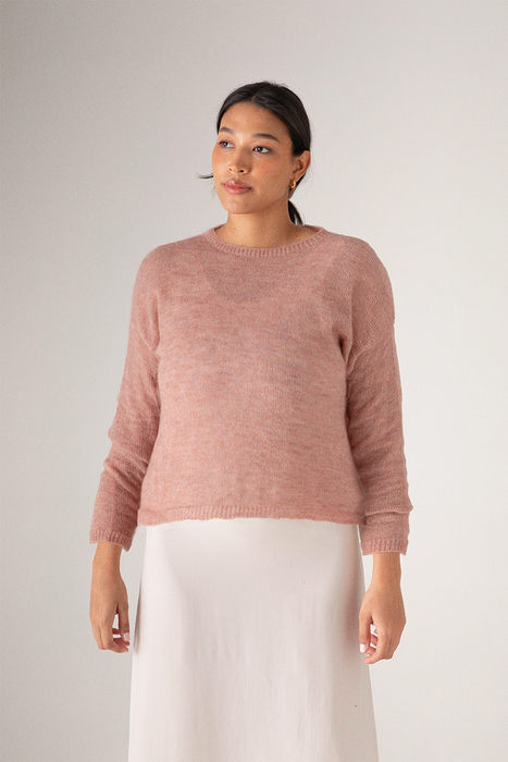 Feather Knit - Dusk Pink