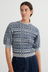 Film Top - Navy Check