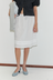 Fine Collar Top - Mono Grid