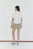 Fine Collar Top - White