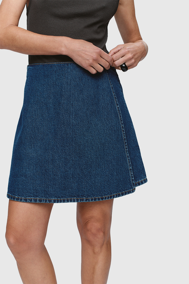 Finn Skirt - Washed Indigo