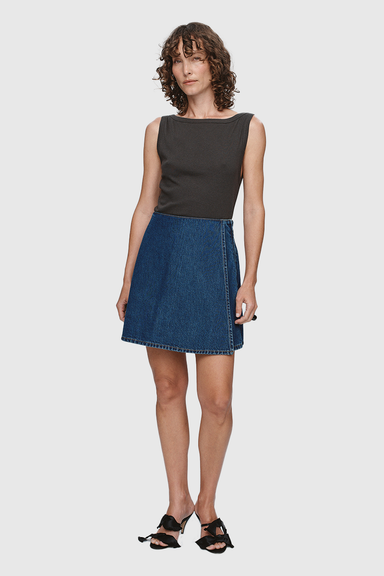 Finn Skirt - Washed Indigo