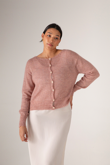 Fleur Cardigan - Dusk Pink