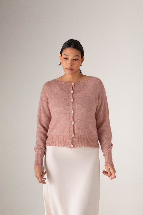 Fleur Cardigan - Dusk Pink