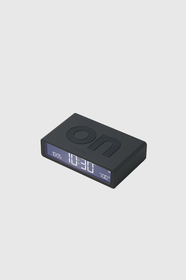 Flip Classic Reversible Alarm Clock - Dark Grey