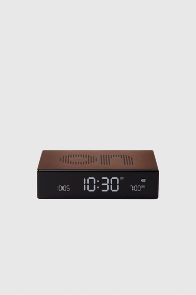 Flip Premium Reversible Alarm Clock - Bronze