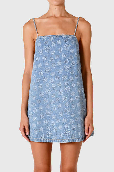 Flowers Cami Dress - Indigo