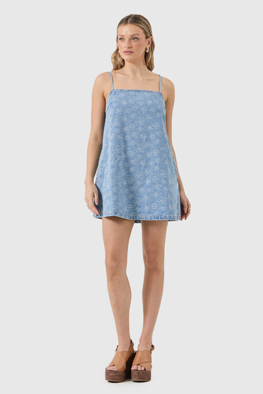 Flowers Cami Dress - Indigo