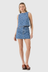 Flowers Shell Top - Indigo