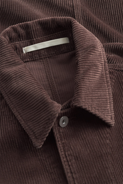 Folke Wide Corduroy Chore Jacket - Espresso