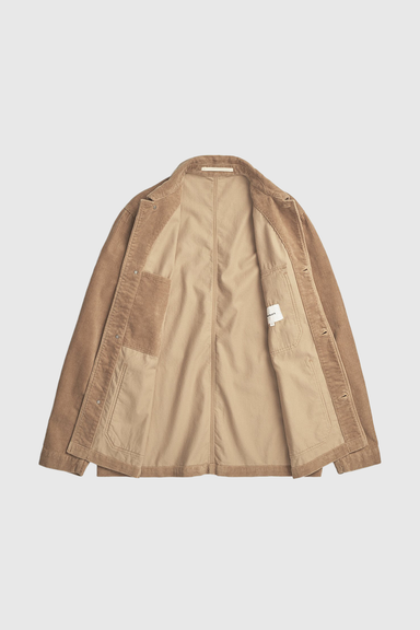 Folke Wide Corduroy Chore Jacket - Utility Khaki