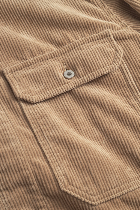 Folke Wide Corduroy Chore Jacket - Utility Khaki