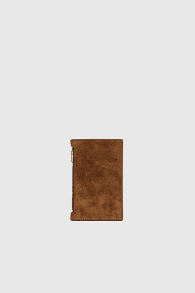 Frank Cardholder - Cork Suede