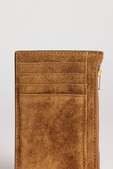 Frank Cardholder - Cork Suede