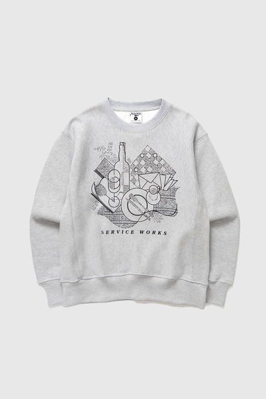 Frequent Flyer Crewneck - Heather Grey