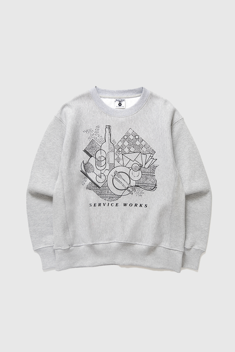 Frequent Flyer Crewneck - Heather Grey