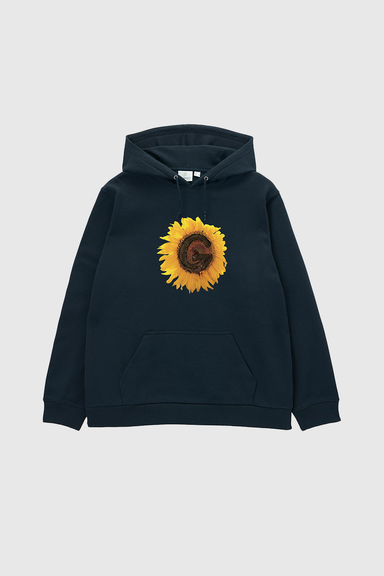 G-Flower Hooded Sweatshirt - Vintage Black