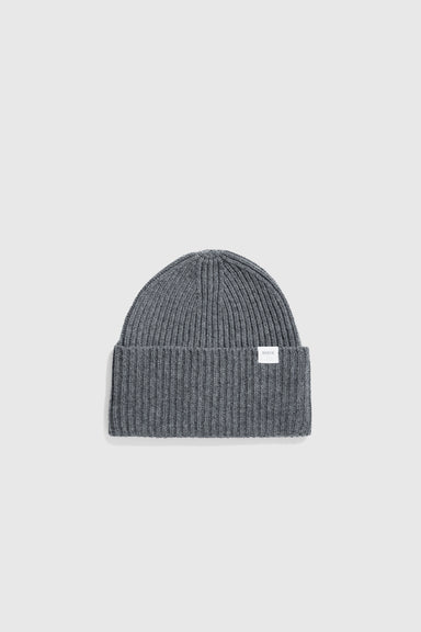 Norse Standard Merino Lambswool Beanie - Grey Melange