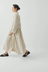 Garland Stripe Cotton Shirt Dress - Ecru / Charcoal