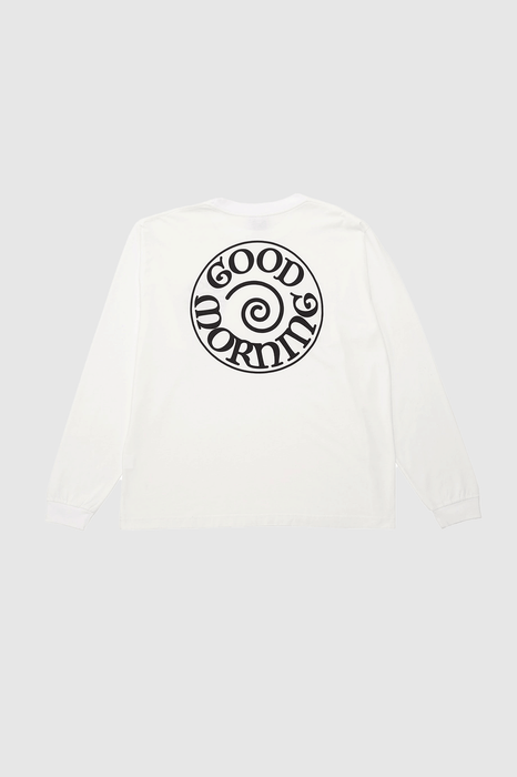 Spiral Logo LS Tee - White