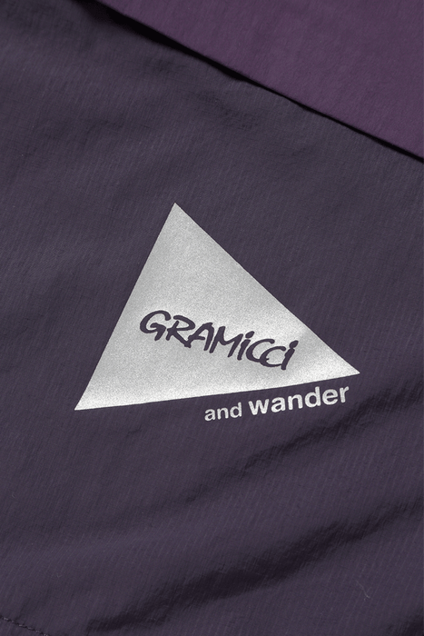 Gramicci x and wander Patchwork Wind Hoodie - Multi Purple