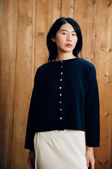 Heirloom Doll's Cardigan - Ink