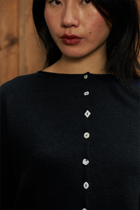 Heirloom Doll's Cardigan - Black