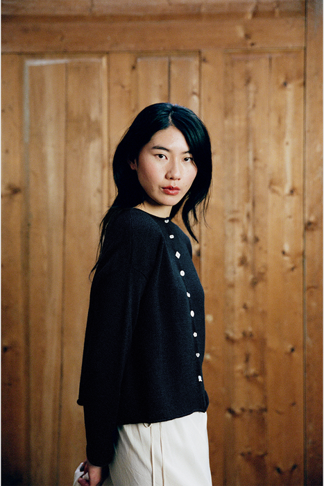 Heirloom Doll's Cardigan - Ink