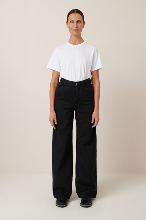 High Puddle Jeans - Black Denim