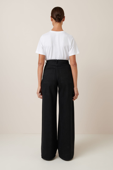 High Puddle Jeans - Black Denim