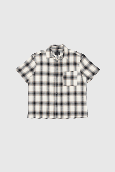 Hold SS Shirt - Black / Brown Check