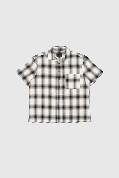 Hold SS Shirt - Black / Brown Check