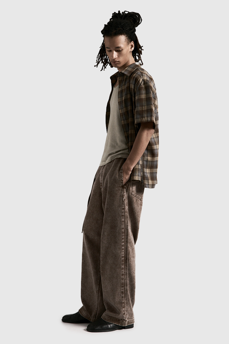 Hold SS Shirt - Brown / Blue