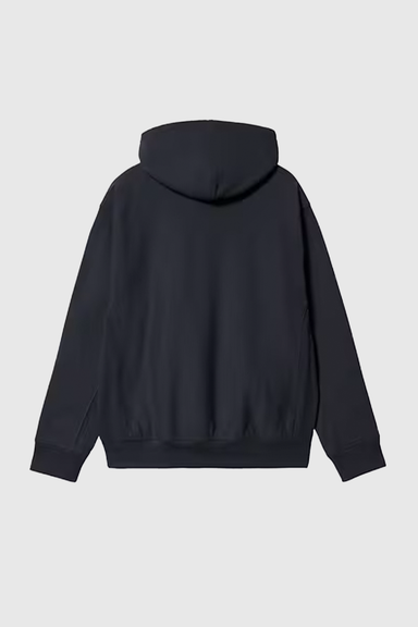 Hooded American Script Sweat - Deep Night