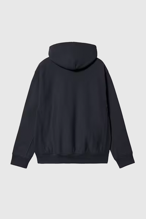 Hooded American Script Sweat - Deep Night