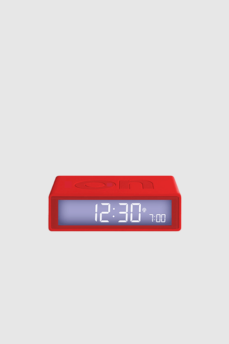 Flip+ Clock Reversible Alarm Clock - Red