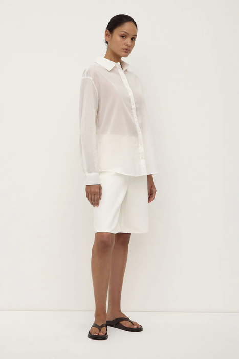 Ida Long Sleeve Shirt - White