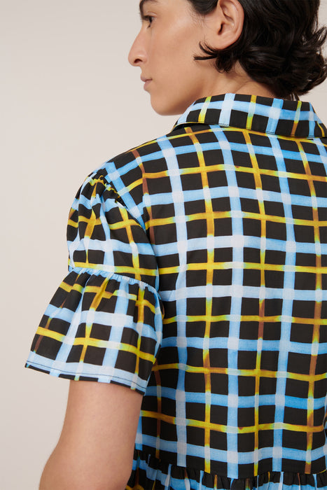 Impression Dress - Neon Tartan