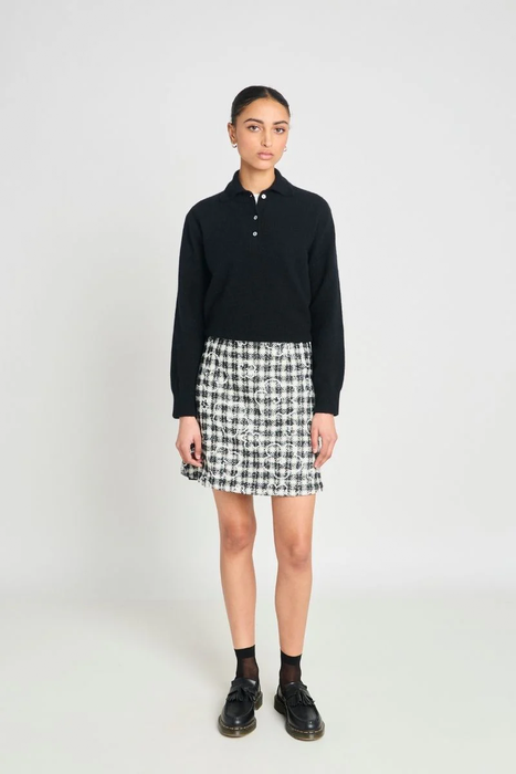Iterations Mini - Black & Cream Check