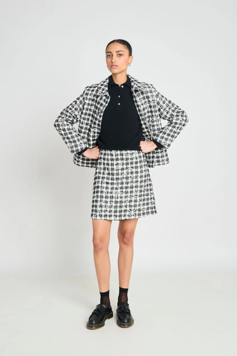 Iterations Mini - Black & Cream Check