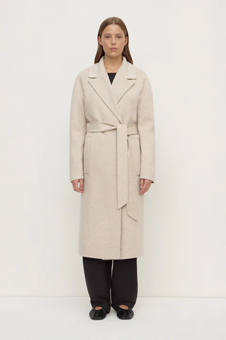 Ivy Wool Coat - Oat Marle