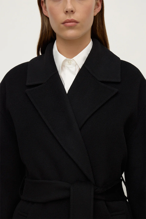 Ivy Wool Coat - Black