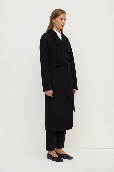 Ivy Wool Coat - Black