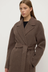 Ivy Wool Coat - Cocoa Marle