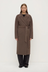 Ivy Wool Coat - Cocoa Marle