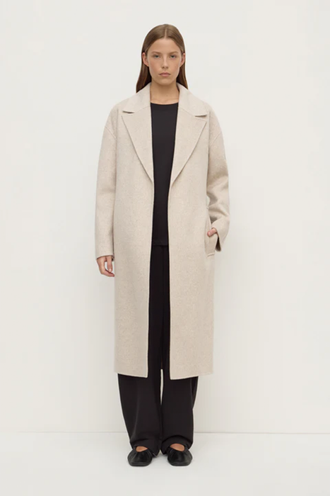 Ivy Wool Coat - Oat Marle