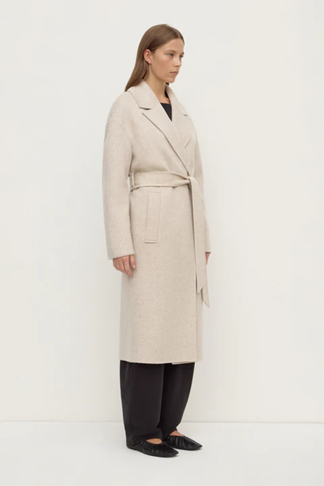 Ivy Wool Coat - Oat Marle