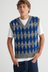 Jarman Vest - Diamond Jacquard