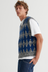 Jarman Vest - Diamond Jacquard
