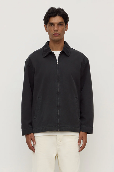 Joey Cotton Jacket - Washed Black